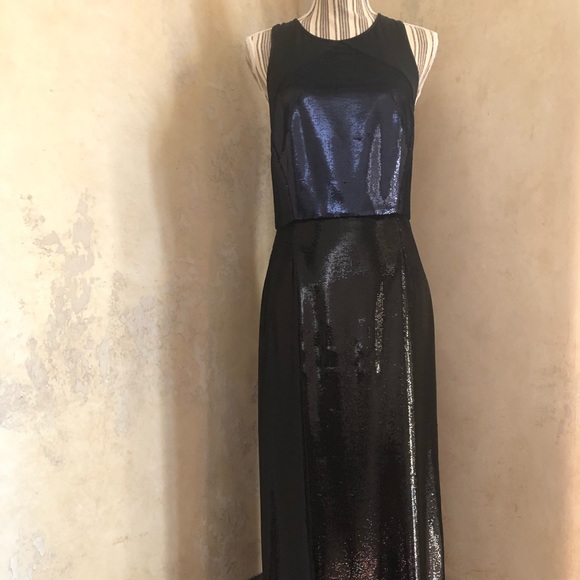 Diane Von Furstenberg slvls high neck evening gown - Picture 1 of 7